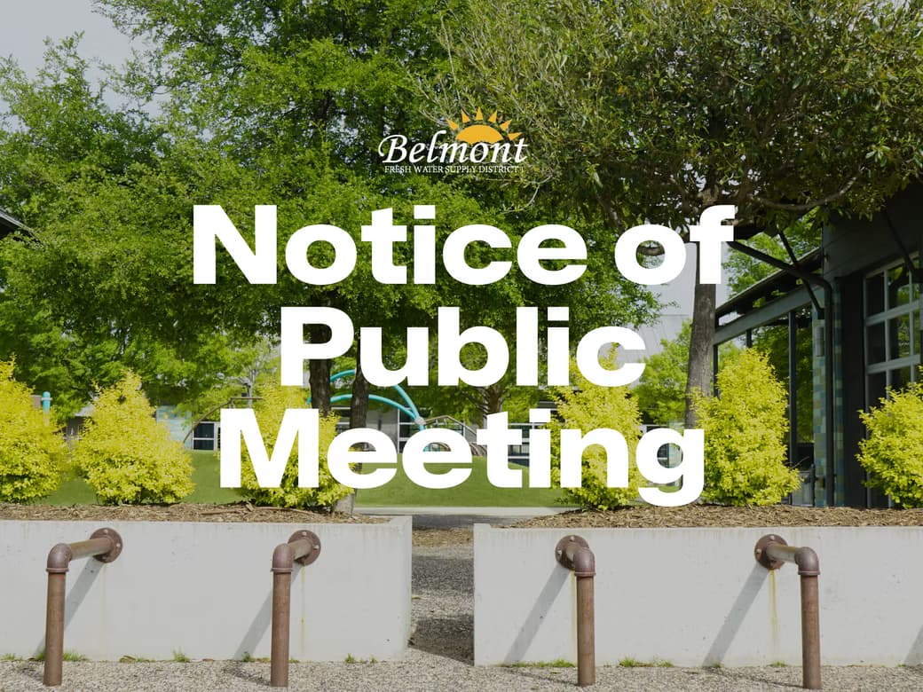 Belmont 1 Board Meeting